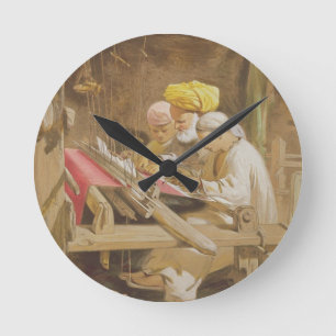 Reloj Redondo Mediano Mantones de la cachemira: El tejer, 1863