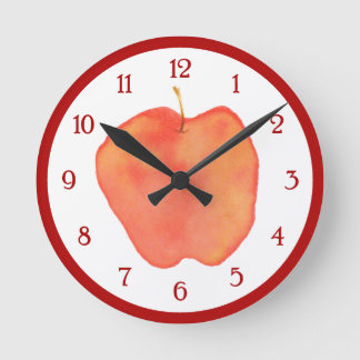 Reloj Redondo Mediano Manzana acuática