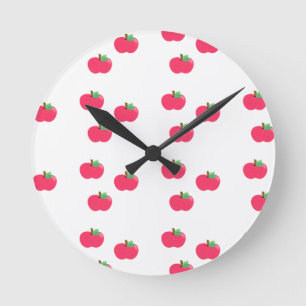 Reloj Redondo Mediano manzana manzanas fruta comida vid personalizar