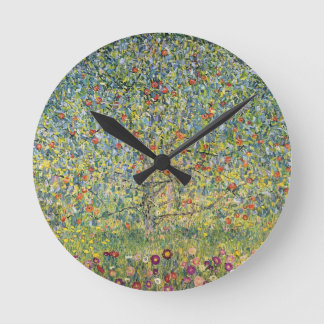 Reloj Redondo Mediano Manzano por Gustav Klimt, Arte Nouveau Vintage