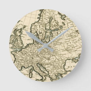 Reloj Redondo Mediano Mapa de Europa de Guillaume Raynal