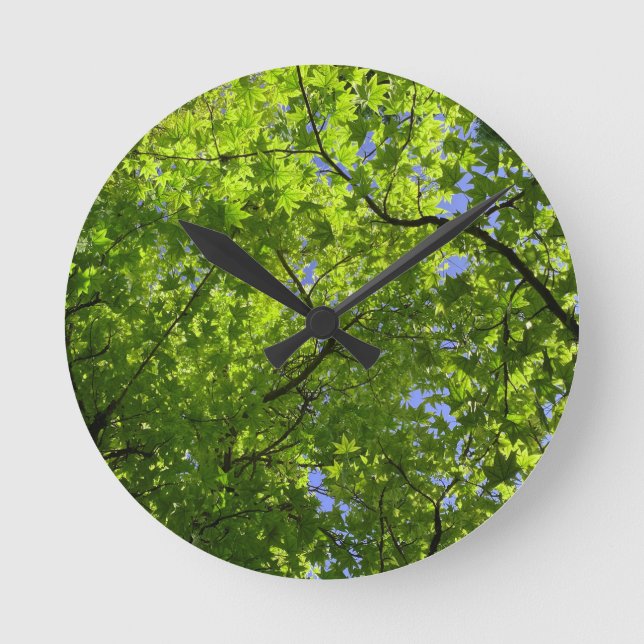 Reloj Redondo Mediano Maple in Spring  (Anverso)