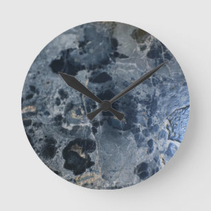 Reloj Redondo Mediano Marble azul marino Delicado #1 #wall #decoración #