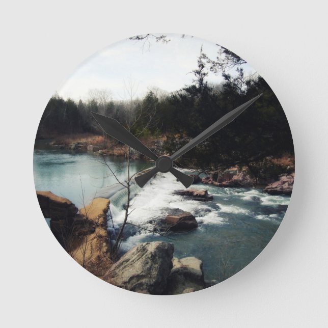 Reloj Redondo Mediano Marble Creek (Anverso)