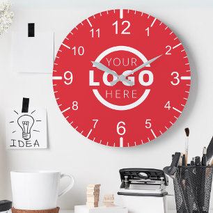 Reloj Redondo Mediano Marca promocional del logotipo de la empresa perso