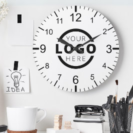 Reloj Redondo Mediano Marca promocional del logotipo de la empresa perso