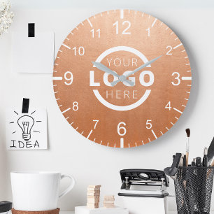 Reloj Redondo Mediano Marca promocional del logotipo de la empresa perso