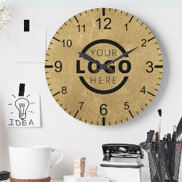 Reloj Redondo Mediano Marca promocional del logotipo de la empresa perso