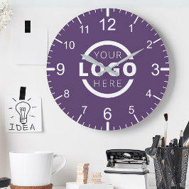Reloj Redondo Mediano Marca promocional del logotipo de la empresa perso