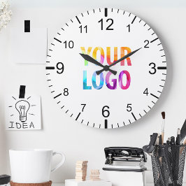 Reloj Redondo Mediano Marca promocional del logotipo de la empresa perso