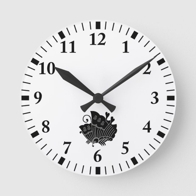 Reloj Redondo Mediano Mariposa Ageha (Anverso)