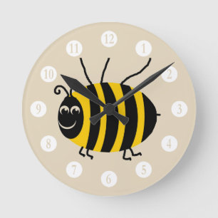 Reloj Redondo Mediano Mariquita linda