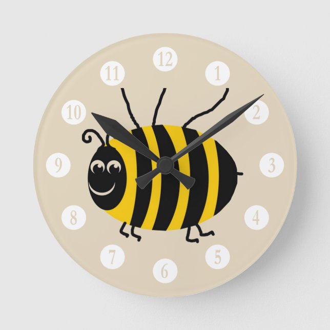 Reloj Redondo Mediano Mariquita linda (Anverso)