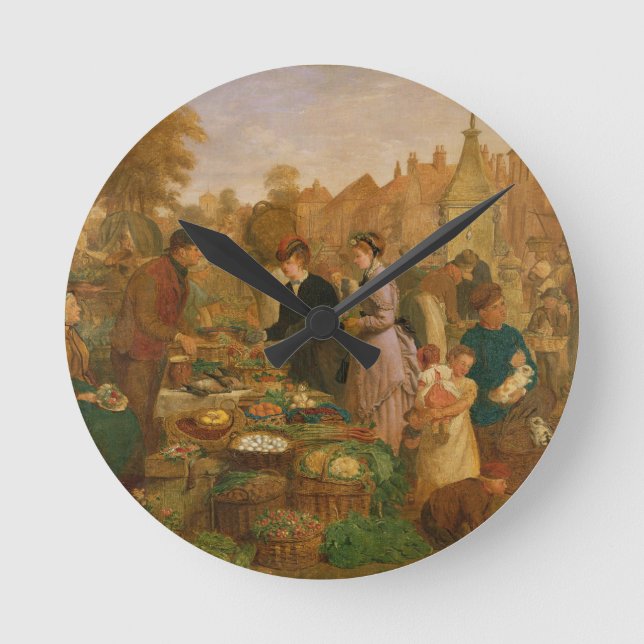 Reloj Redondo Mediano Market Day (Anverso)