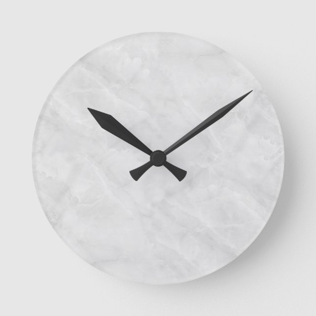 Reloj Redondo Mediano Mármol (Anverso)