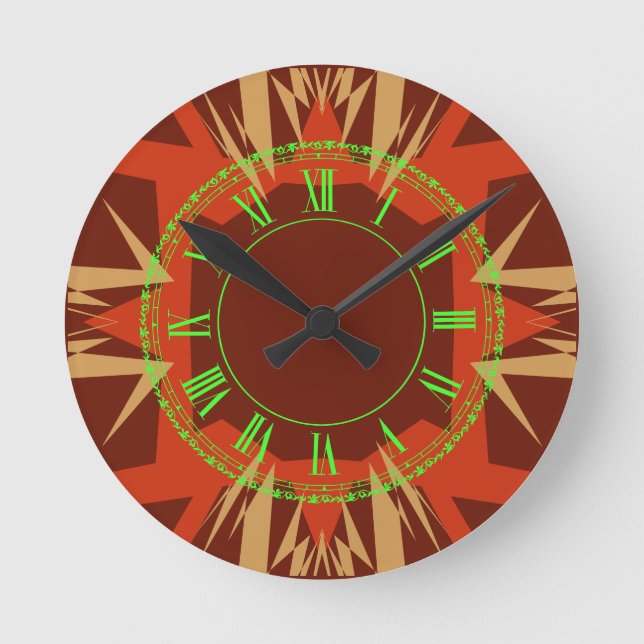 Reloj Redondo Mediano Marruecos 3 color (Anverso)