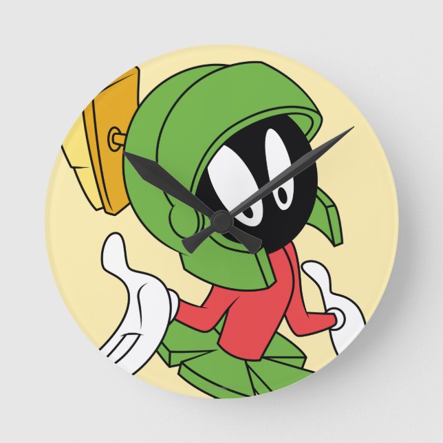 Reloj Redondo Mediano MARVIN THE MARTIAN™ Shrug (Anverso)