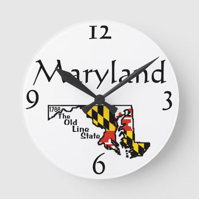 Reloj Redondo Mediano Maryland Wall Clock (Anverso)