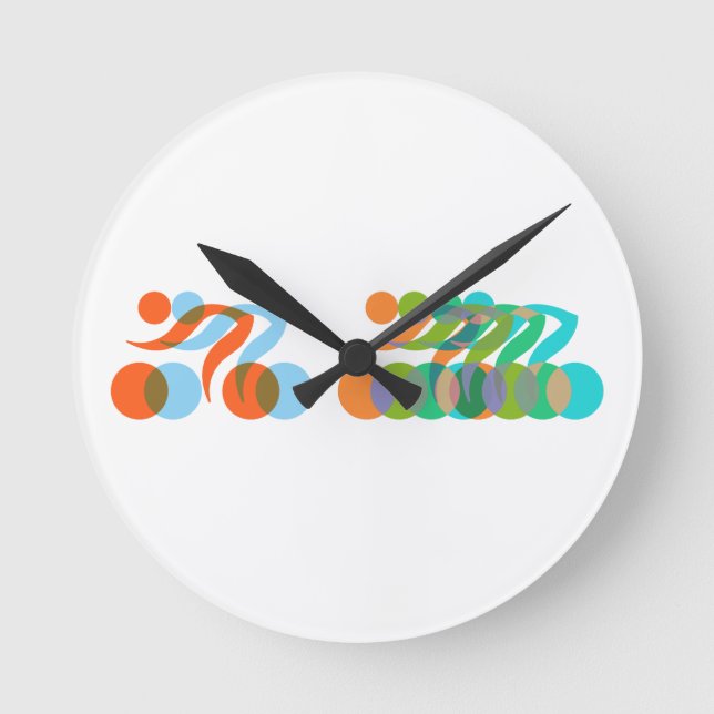 Reloj Redondo Mediano Masa de ciclismo (Anverso)