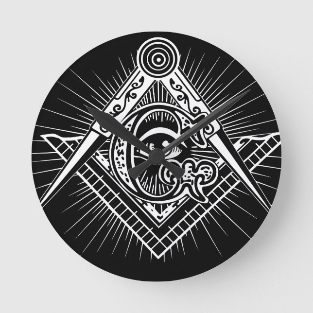 Reloj Redondo Mediano Masonería Masónica-Masónica (Anverso)