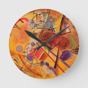 Reloj Redondo Mediano Material gráfico abstracto de Kandinsky