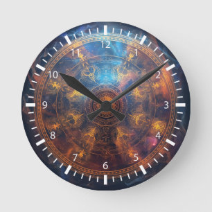 Reloj Redondo Mediano Matriz de Halo Cuántico