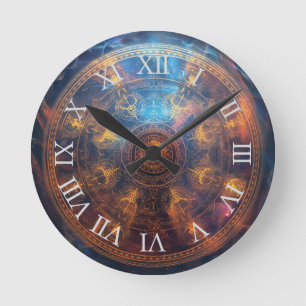 Reloj Redondo Mediano Matriz de Halo Cuántico