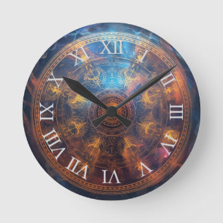 Reloj Redondo Mediano Matriz de Halo Cuántico