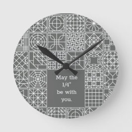 Reloj Redondo Mediano Mayo el "cuarto" sea con usted cita del edredón