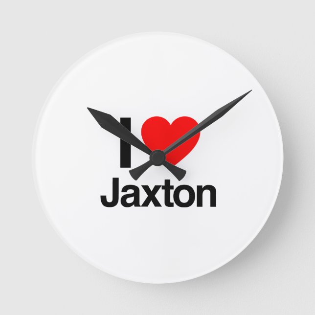 Reloj Redondo Mediano Me encanta el jaxton (Anverso)