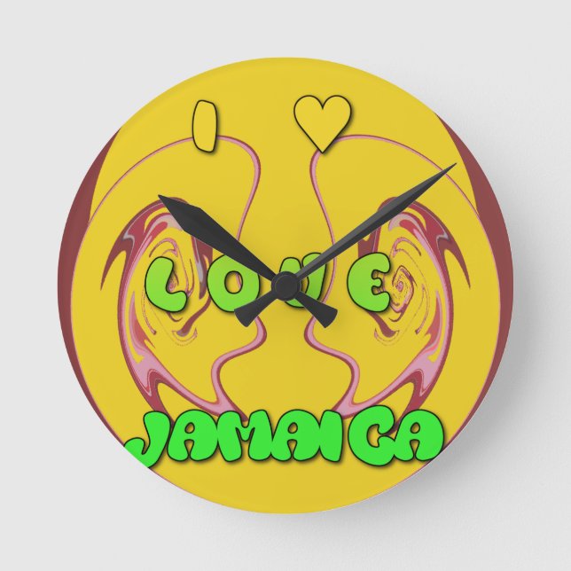 Reloj Redondo Mediano Me encanta Jamaica.png (Anverso)