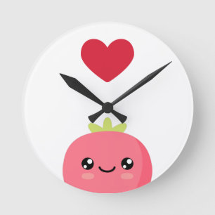 Reloj Redondo Mediano Me encantan las fresas