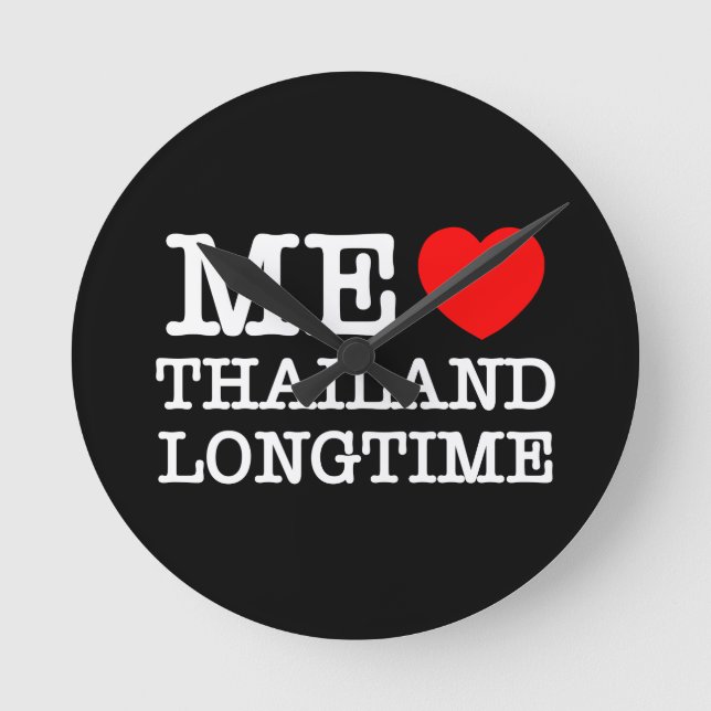RELOJ REDONDO MEDIANO ME LOVE THAILAND LONGTIME (Anverso)