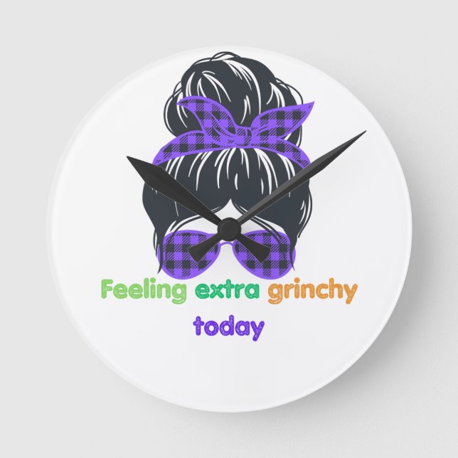 Reloj Redondo Mediano Me siento muy picante hoy. (Anverso)