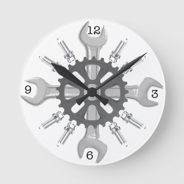 Reloj Redondo Mediano Mechanical Clock (Anverso)