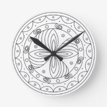 Médalion Solar Floral Trypilliano Minimalista Redo