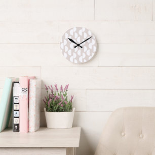 Reloj Redondo Mediano Media Luna Glam de Mediano Siglo #2 #abstract #geo
