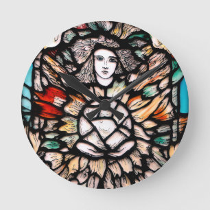 Reloj Redondo Mediano Meditación en colores.