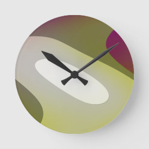 Reloj Redondo Mediano Meditación verde 6001