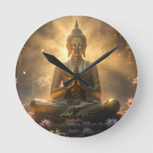 RELOJ REDONDO MEDIANO MEDITACIÓN - YOGA - CARPE DIEM