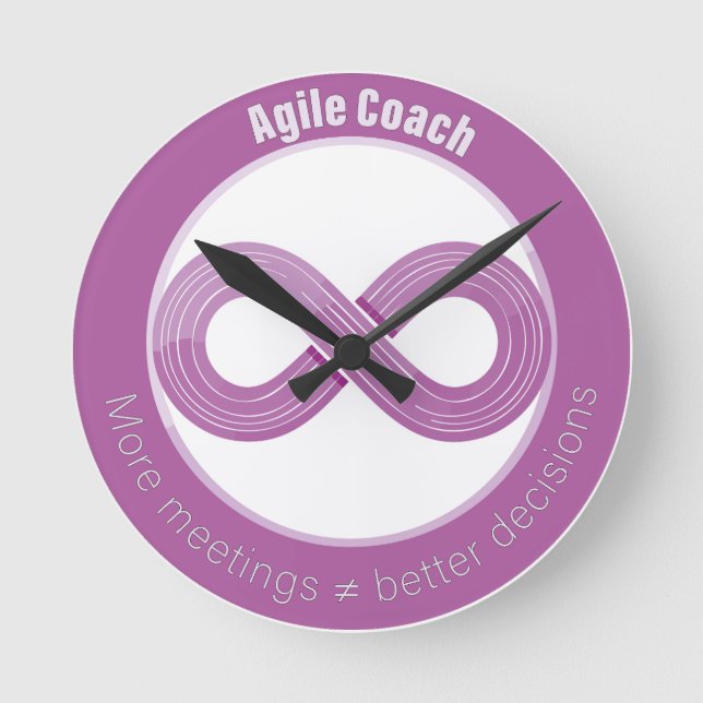 Reloj Redondo Mediano Mehr Meetings sind nicht immer besser (Anverso)