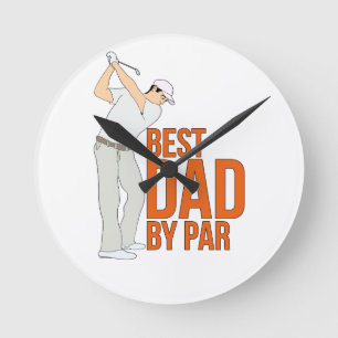 Reloj Redondo Mediano Mejor Papá Por Par