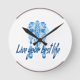 Reloj Redondo Mediano Mejor vida boho