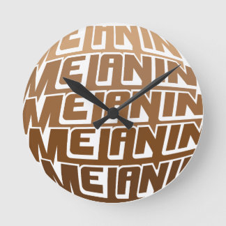 Reloj Redondo Mediano Melanin Poppin Black History Mono Bruh Sista