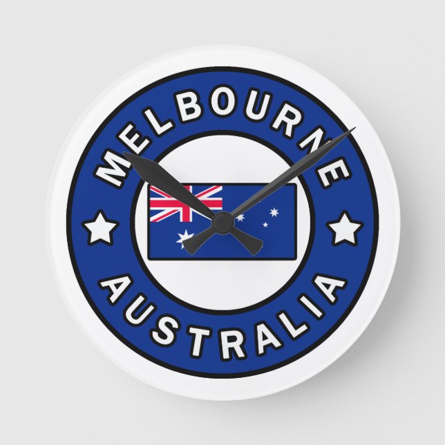 Reloj Redondo Mediano Melbourne Australia (Anverso)