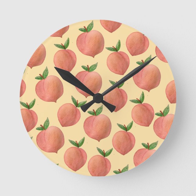 Reloj Redondo Mediano Melocotones (Anverso)
