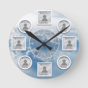 Reloj Redondo Mediano Memorial fotográfico personalizado personalizado