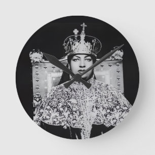 Reloj Redondo Mediano Menen Asfaw Haile Selassie Su Majestad Jah Rastafa