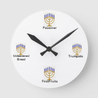 Menorah Festín Days Wall Clock