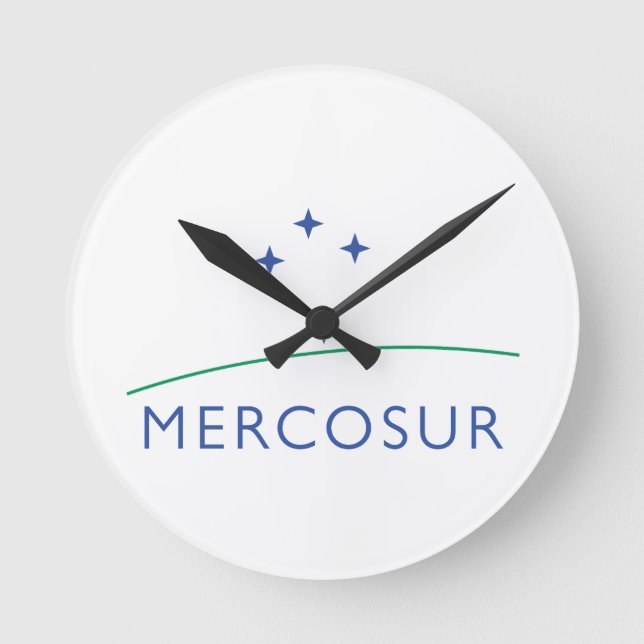 Reloj Redondo Mediano Mercosur (Anverso)